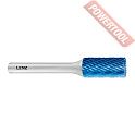 Борфреза твердосплавная с покрытием Blue-Tec форма B 6х18х6х75 мм насечка HP-3 LENZ LZBB 055 C3