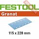 Шлифовальные листы FESTOOL Granat STF 115X228 P60 GR/50