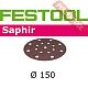 Шлифовальный круг FESTOOL Saphir STF-D150/16 P80 SA/25