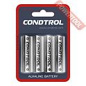 Щелочная батарея AA LR6 4 шт CONDTROL 7-1-040