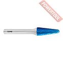 Борфреза твердосплавная с покрытием Blue-Tec форма L 12х32х6х77 мм насечка HP-3 LENZ LZBL 045 C3