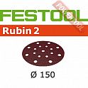 Шлифовальный круг FESTOOL Rubin 2 STF D150/16 P80 RU2/50