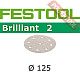 Шлифовальный круг FESTOOL Brilliant 2 STF D125/90 P150 BR2/100