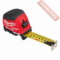 Рулетка измерительная 8 м 35 мм с метрической и футовой шкалой MILWAUKEE Premium Wide Blade Magnetic Gen II 8 м