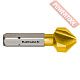 Зенковка по металлу HSS-XE TiN Gold 90 градусов 2,5-10,4х34 мм Hex 1/4 KARNASCH 40.3010.030